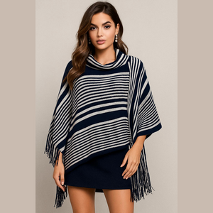 One size poncho sweater